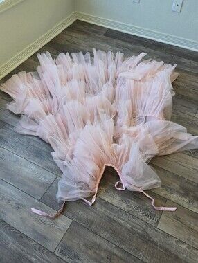 Blush Pink Layered Tulle Skirt - Elegant Women’s Skirt